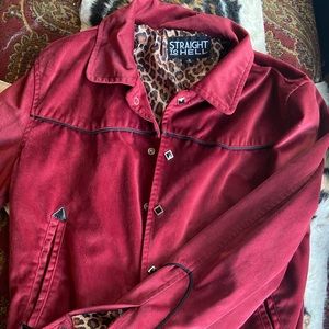 Straight to Hell Velvet Jacket Size Small